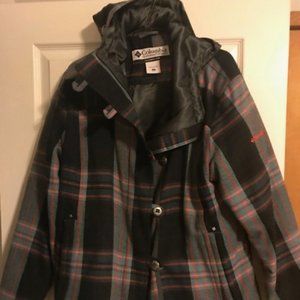 women's columbia three lakes plaid fleece jacket